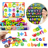 Magnetisches Alphabet-Lernset mit Buchstaben, Zahlen und Wörtern für Kinder.