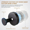 A close-up view of an upgraded suction cup hook made from 304 stainless steel material with a reinforcing ring.