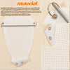 A white universal iron protective cover shield with a perforated surface and a metal clip.
