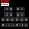 Ten pieces of horizontal version heavy duty double-sided adhesive wall hooks shown in various configurations.