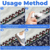 Four steps showing how to use DIY ironing tape to stitch two pieces of fabric together