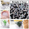 Rocas de hielo triturado de acrílico brillante y claro para decoración y relleno doméstico