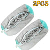 Two gray shoe cleaning brushes with storage bags shown diagonally.