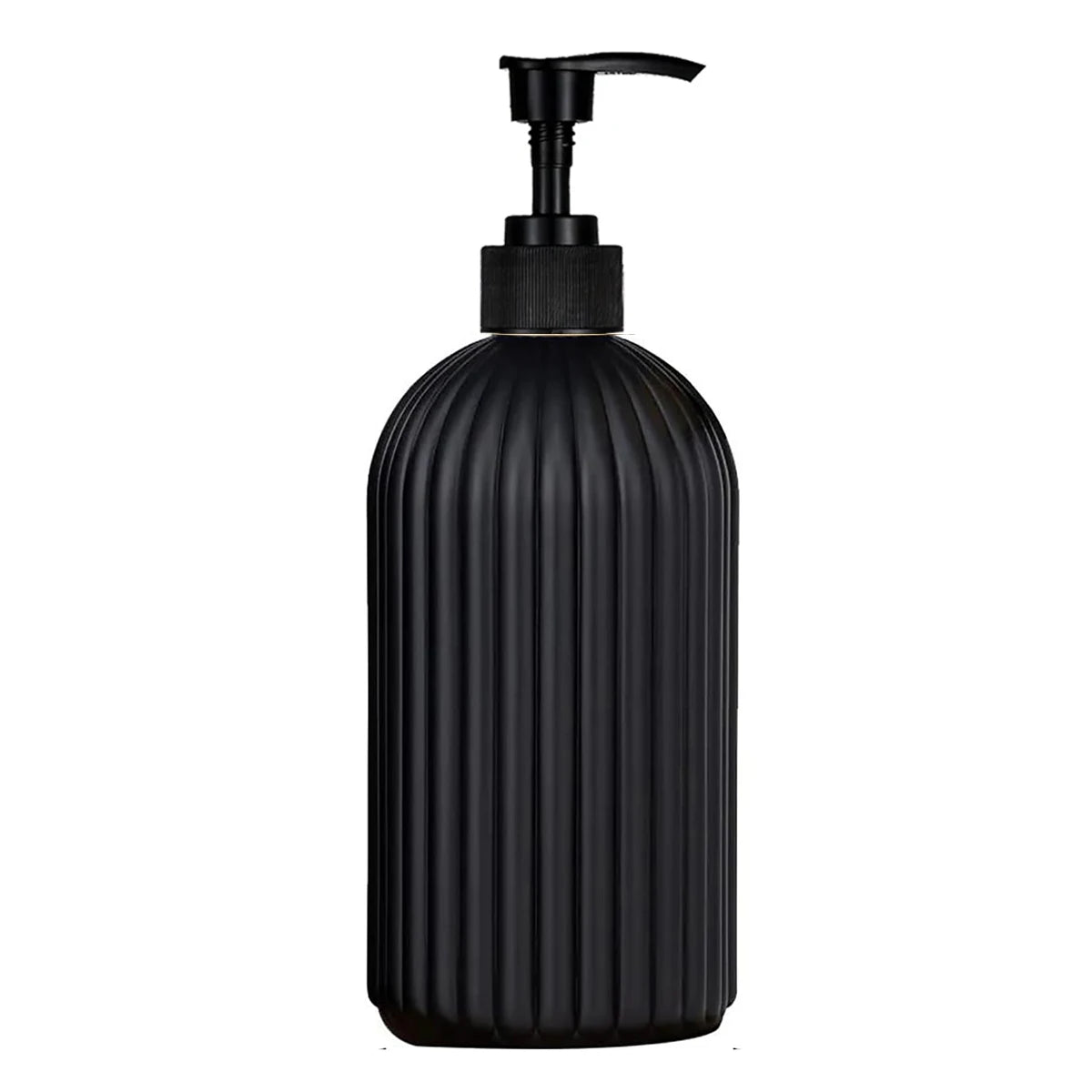 Mattschwarze wiederbefüllbare Seifenspenderflasche mit Pumpverschluss