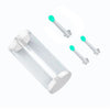 A replacement ear spoon for otoscope cleaning shown next to several small metal spoons.