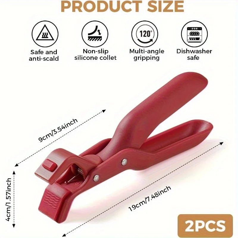 Silicone Anti-Scald Dish Clips for Cooking