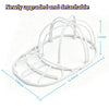 A white, newly upgraded and detachable hat washing cage and mesh laundry bag set.