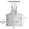 Durable Lightweight Kitchen Apron with Tool Pockets