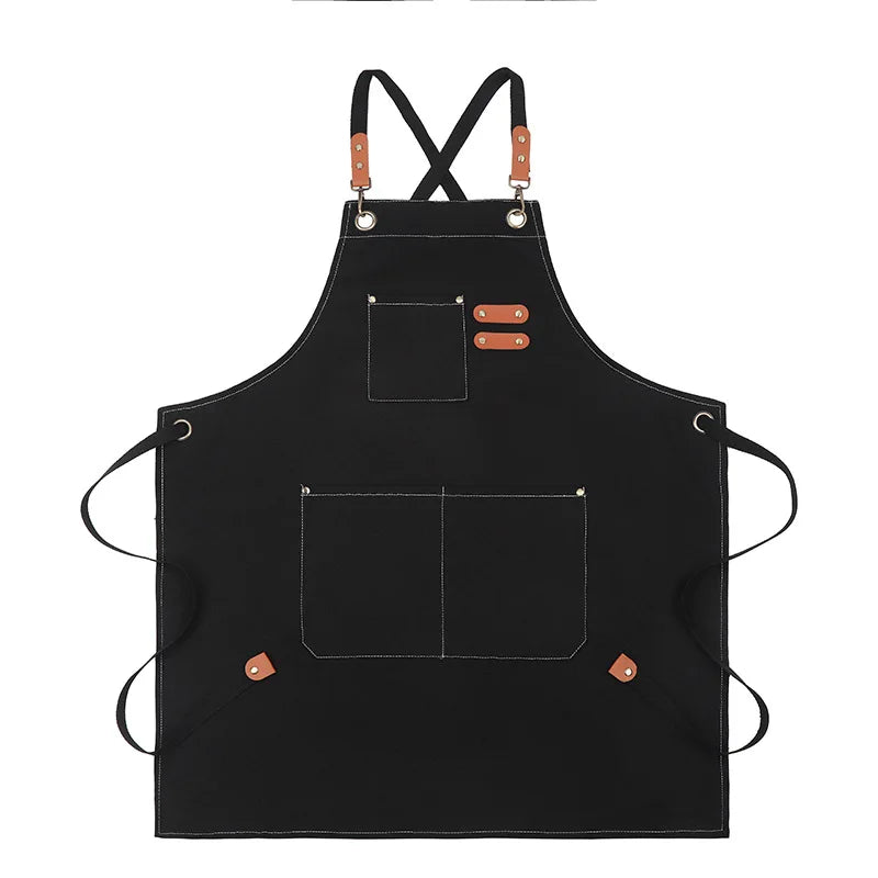 Durable Lightweight Kitchen Apron with Tool Pockets