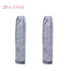 Two gray microfiber cleaning cloths with long handles