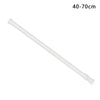 A white adjustable telescopic curtain rod, measuring 40-70cm long.