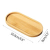 A wooden apothecary jar storage organizer tray with lid, measuring 16.8cm by 8cm.