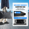 A portable ice bath therapy tub is shown with a durable nylon carrying bag and a drawstring non-woven fabric bag.