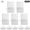 Five reusable moisture absorber bags with hooks shown in various layouts.