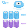 Kit de nettoyage pour toilettes avec brosses en silicone bleues et violettes de différentes tailles