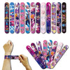 A collection of colorful K-Pop themed stickers and decorations for a birthday party.