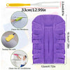 Purple reusable electrostatic duster refill with yellow handle used for cleaning windows, sofas, and air conditioners.