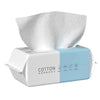 Box of disposable cotton facial wipes for sensitive skin