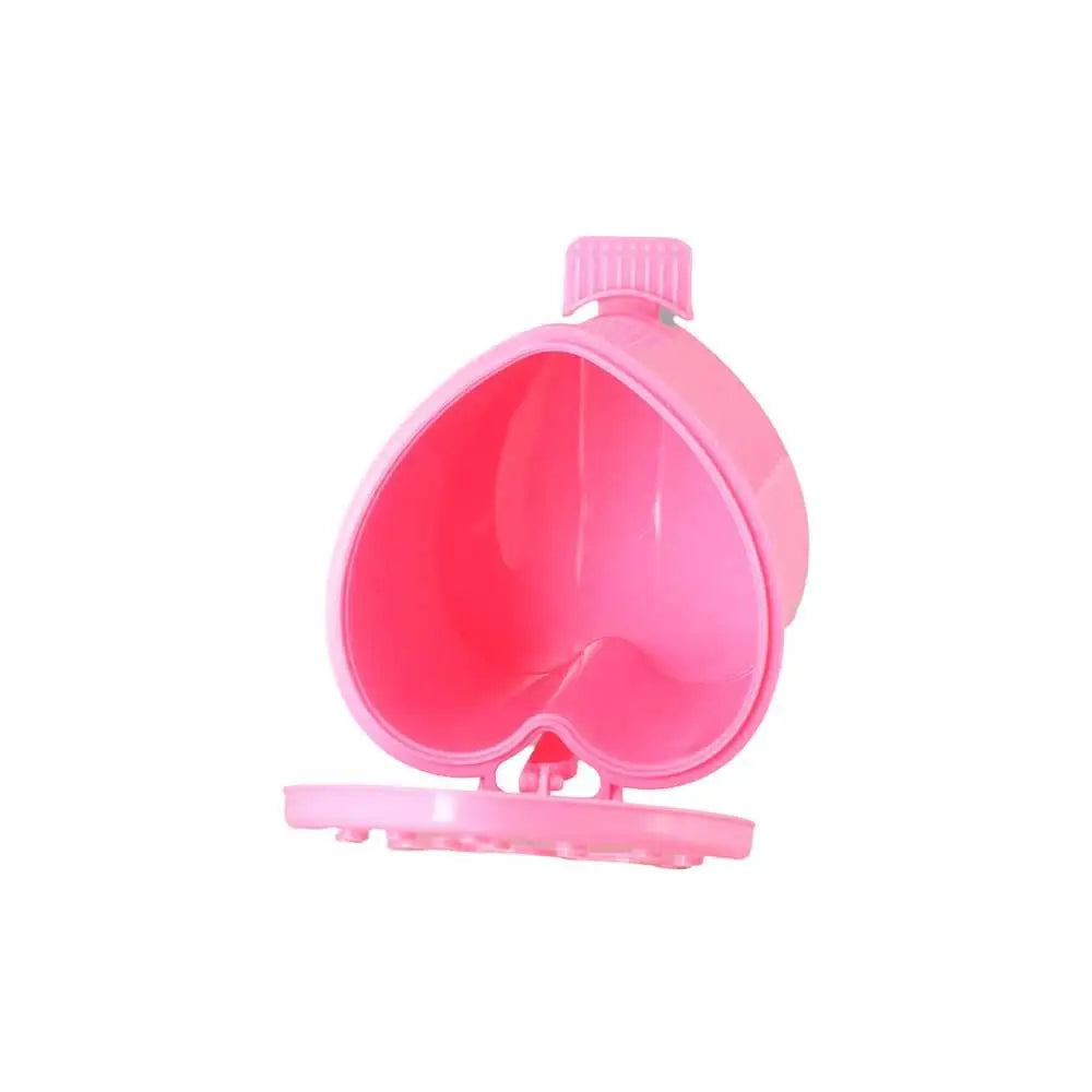 Pink wiederverwendbare Erdbeere-Dekor-Mülleimer mit Deckel