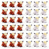 A set of resin figurine decor depicting a Highland cow in various poses and colors.