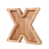 Piggy bank en bois en forme de X pour économiser.