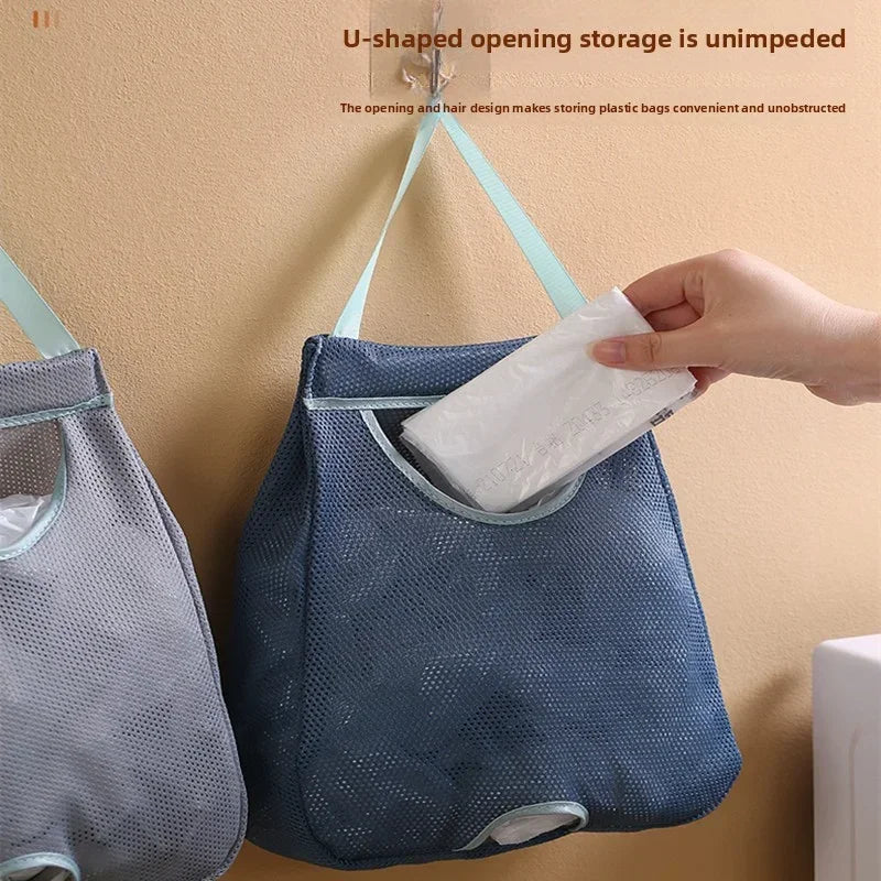 Wall Mounted Garbage Bag Storage Organizer