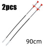 Two 90cm bendable drain augers with claw hooks for hair and debris removal