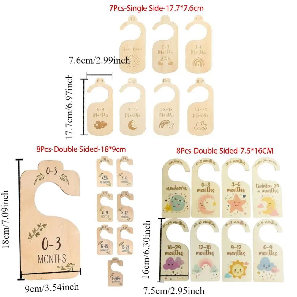 Wooden Baby Closet Dividers Set