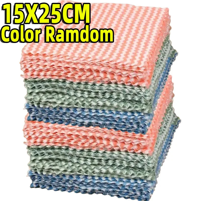 Thickened Coral Fleece Cleaning Cloths