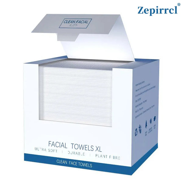 Box of Clean Facial Towels XL Ultra Soft Disposable Face Wipes