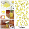 Rocas de hielo triturado de acrílico amarillo para decoración y rellenos