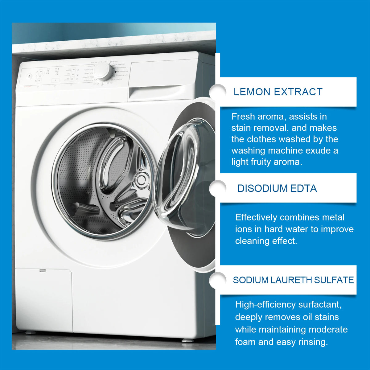 Effervescent Tablet Washing Machine Cleaner