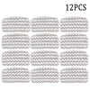 Twelve replacement microfiber pads for a Shark steam mop, featuring a chevron pattern.