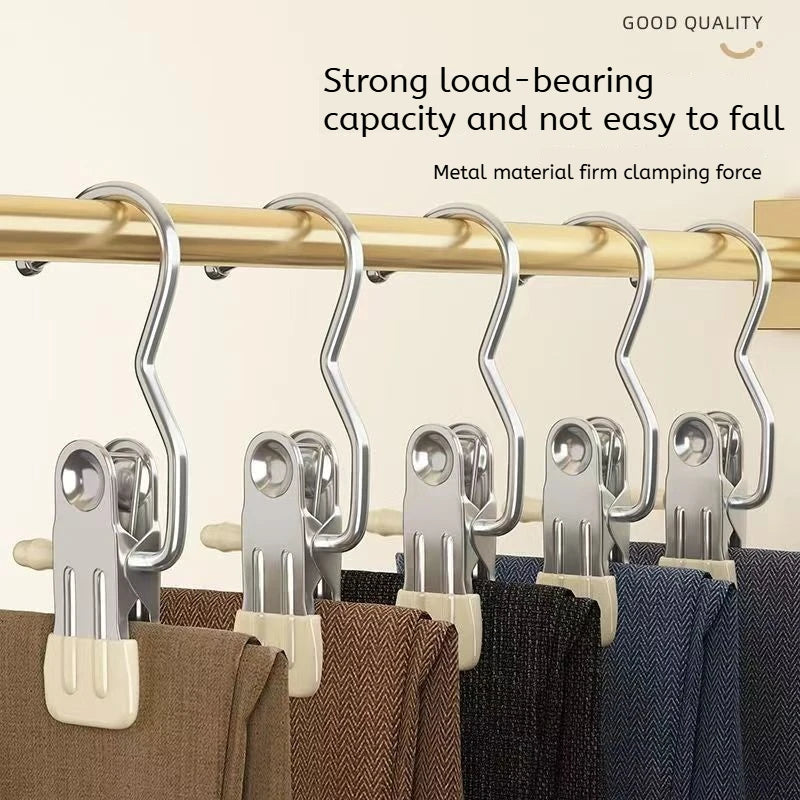 Stainless Steel Multi-function Clothespins for Clothes Organization