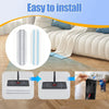 Microfiber flat mop head refill for Vileda H2PrO and O-Cedar, shown with installation instructions.