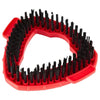 Red replacement mop head pads with black bristles for O-Cedar and Vileda EasyWring systems