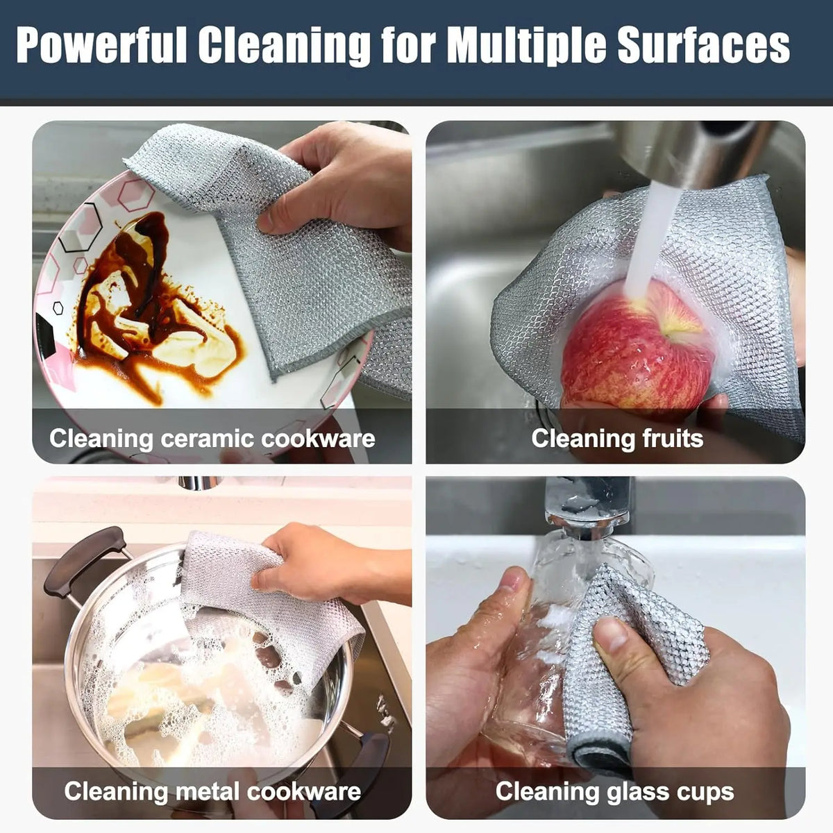 Thickened Steel Wire Cleaning Cloths
