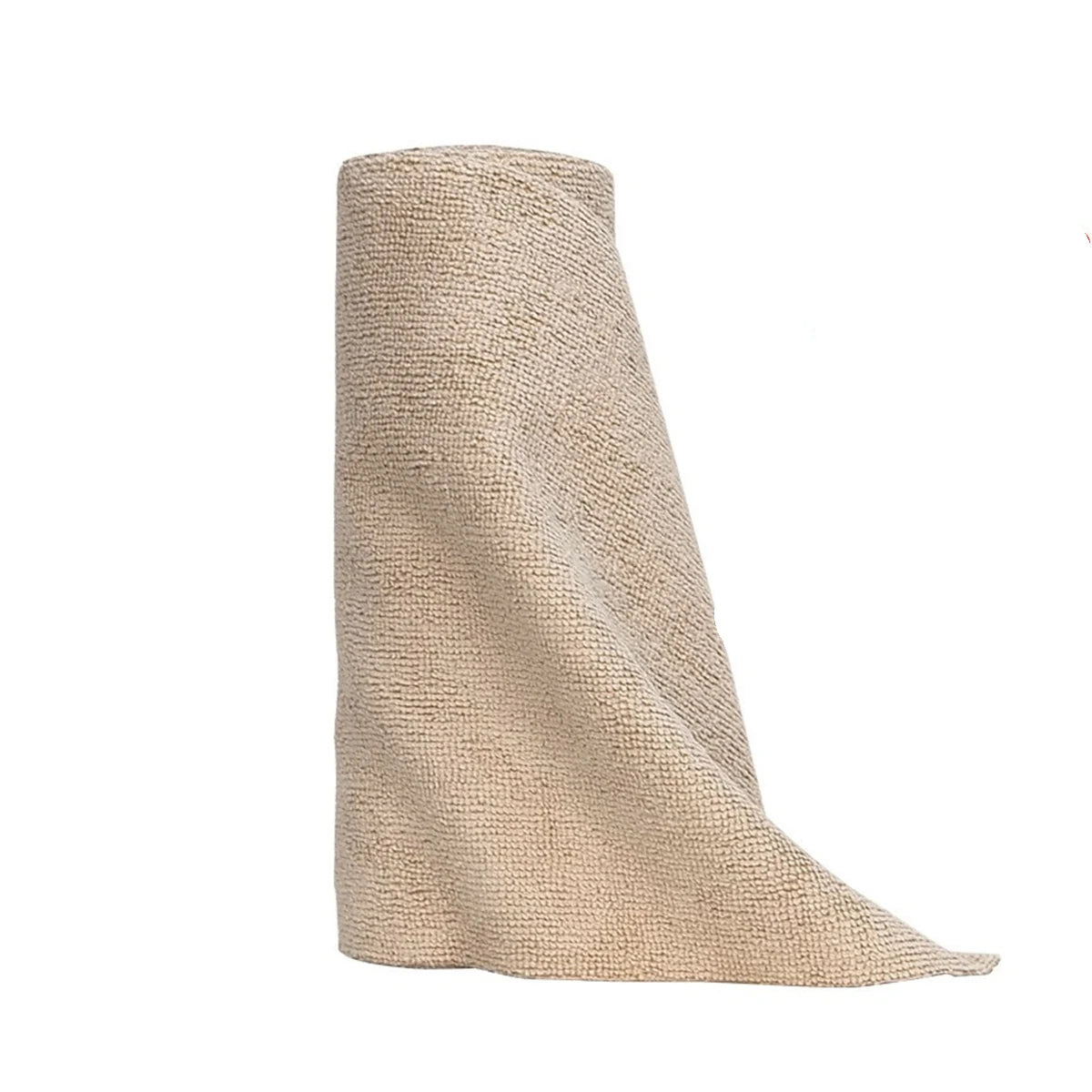 A roll of beige reusable multi-surface cleaning wipes.