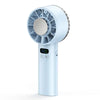 A white ice compress fan with a circular grille and control buttons.