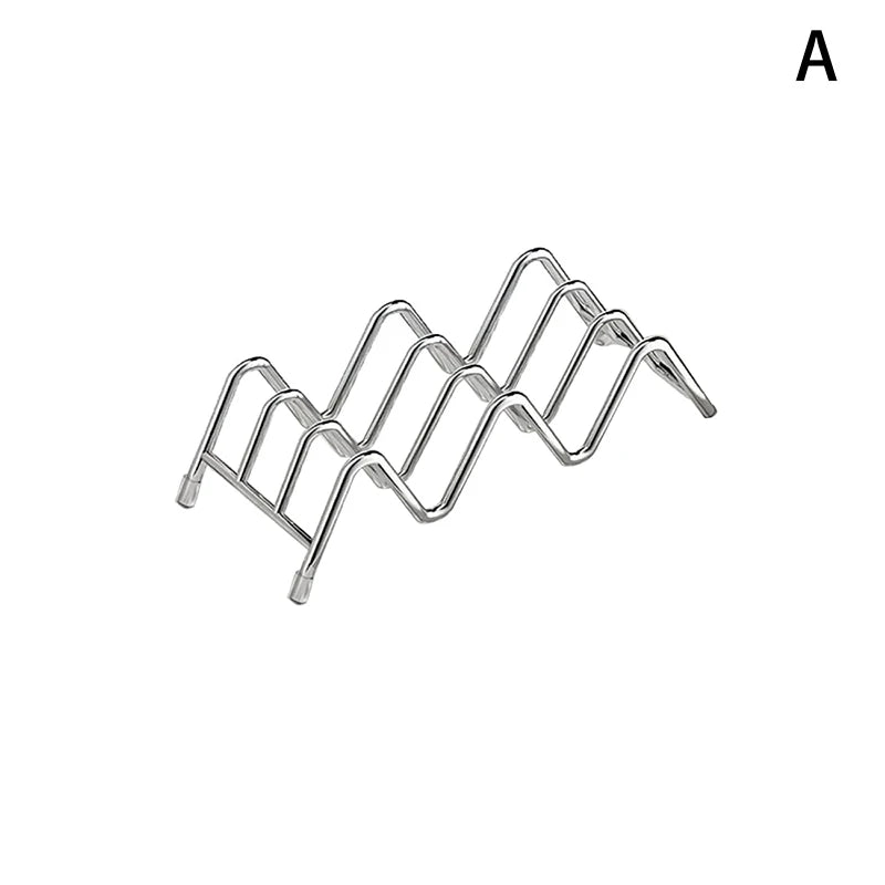 W-shaped stainless steel soap storage rack