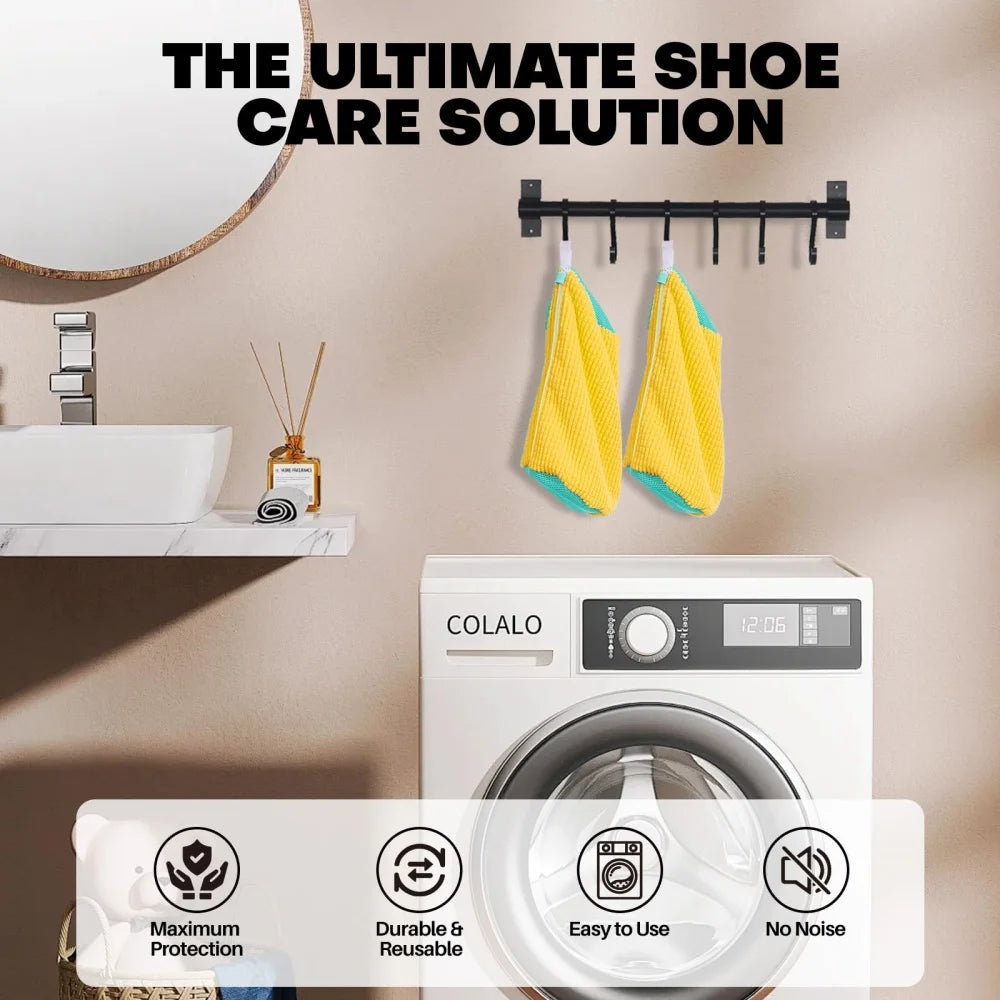 Reusable Shoe Cleaning Bags for Laundry