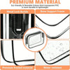 Bolsa organizadora cosmética transparente de PVC duradero con hebilla de metal y estructura de soporte óseo.