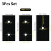 A set of three reusable anti-scratch protection pads with a 0.2mm thickness shown in various sizes.