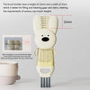 A white silicone brush set with bristles measuring 22mm and a width of 3mm used for cleaning cups and bottles.