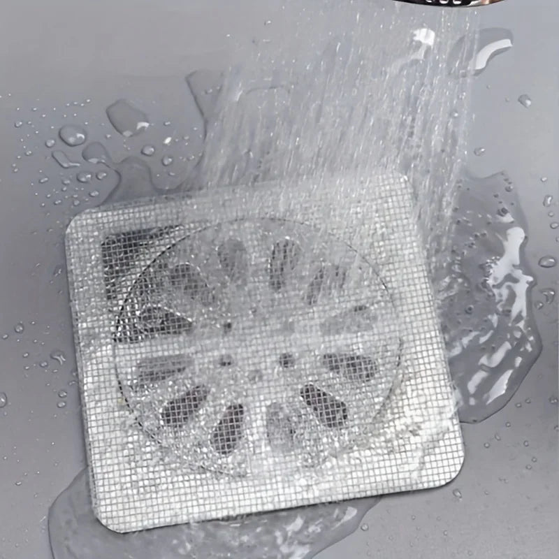 Ein Netzfilter zum Auffangen von Wasserabfluss aus Spüle oder Abfluss.