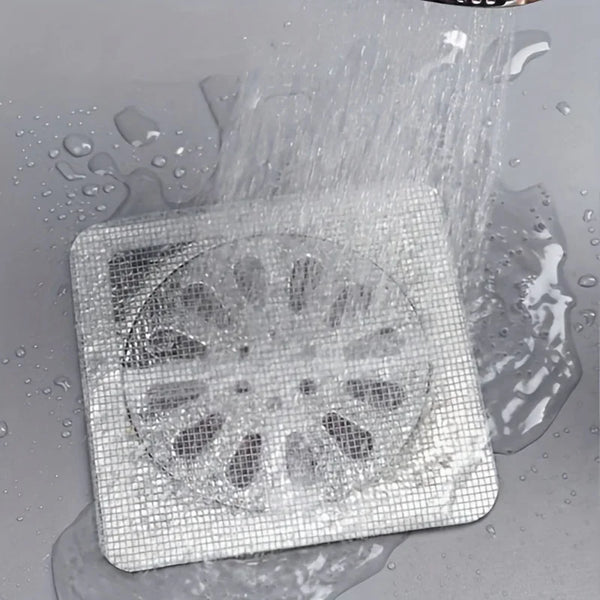 Ein Netzfilter zum Auffangen von Wasserabfluss aus Spüle oder Abfluss.